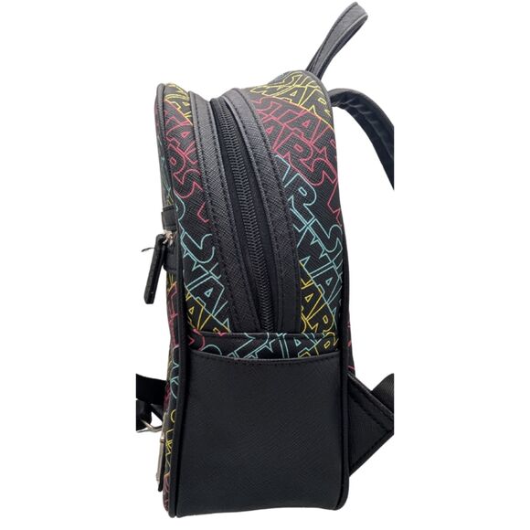 Loungefly Star Wars Neon Logo Mini Backpack - Picture 2 of 8